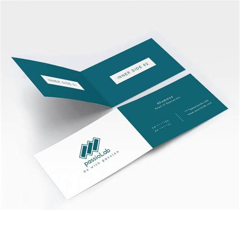 trifold business card